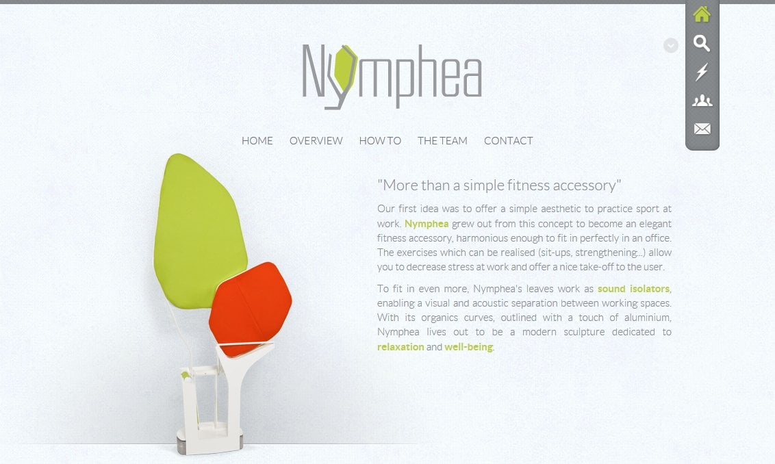 Nymphea Project Website Screenshot