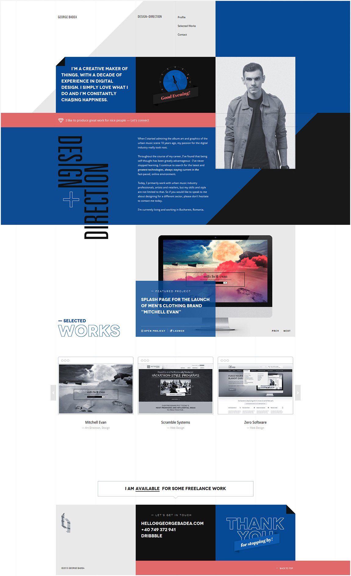 George Badea Website Screenshot