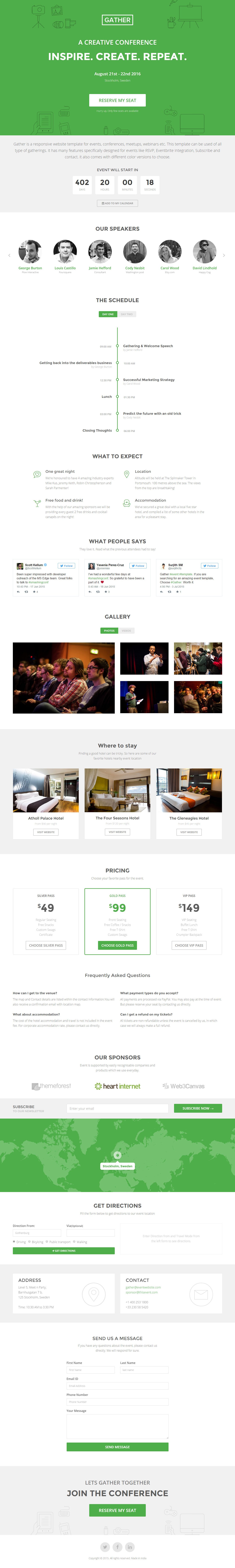 Gather Website Screenshot