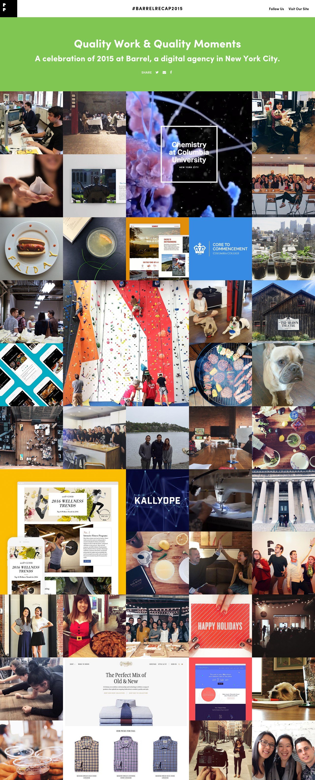 Barrel Recap 2015 Website Screenshot