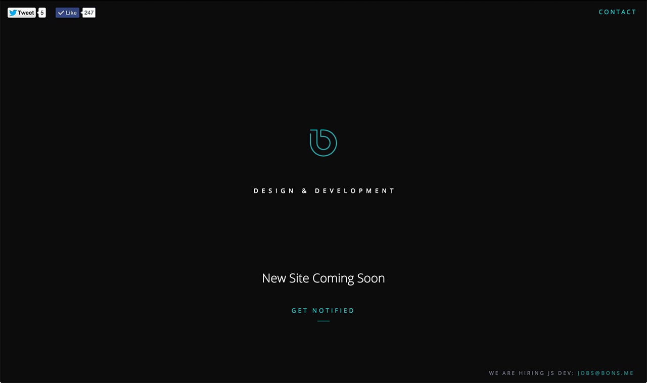 Bons Website Screenshot