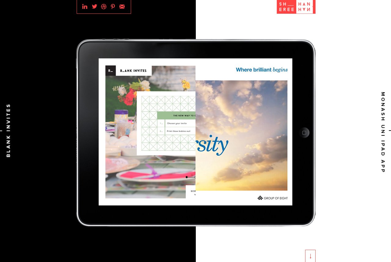 Sheree Hannah Portfolio Website Screenshot