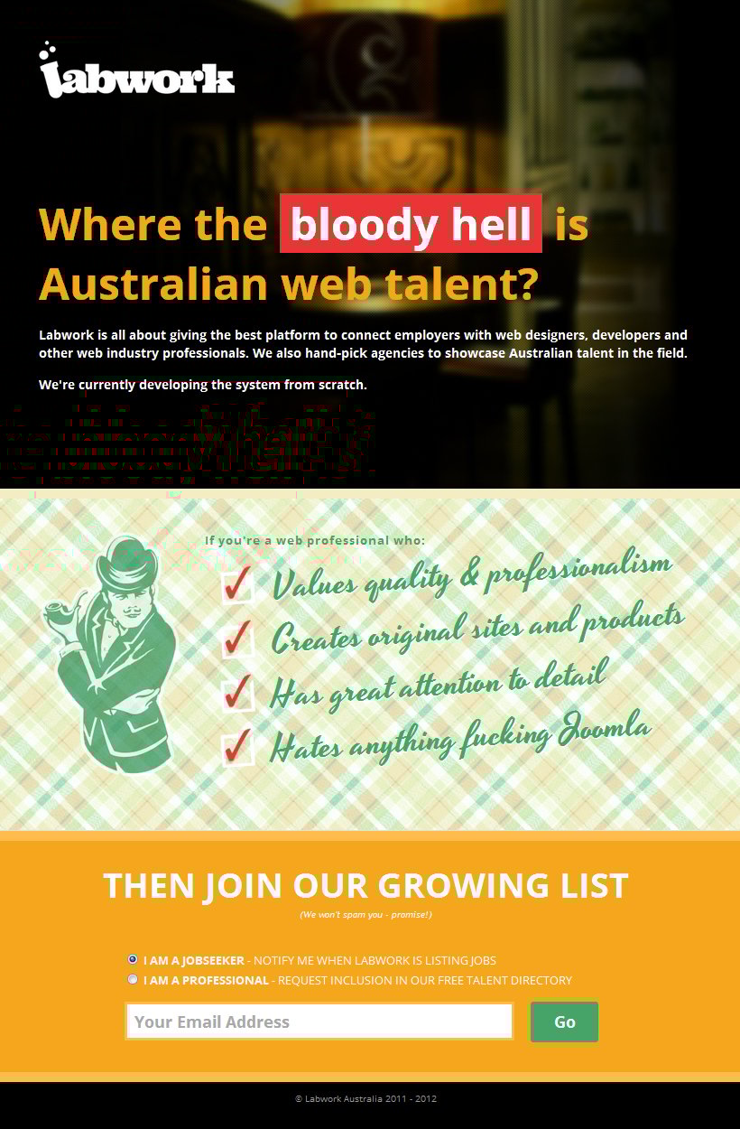Labwork Australia Website Screenshot