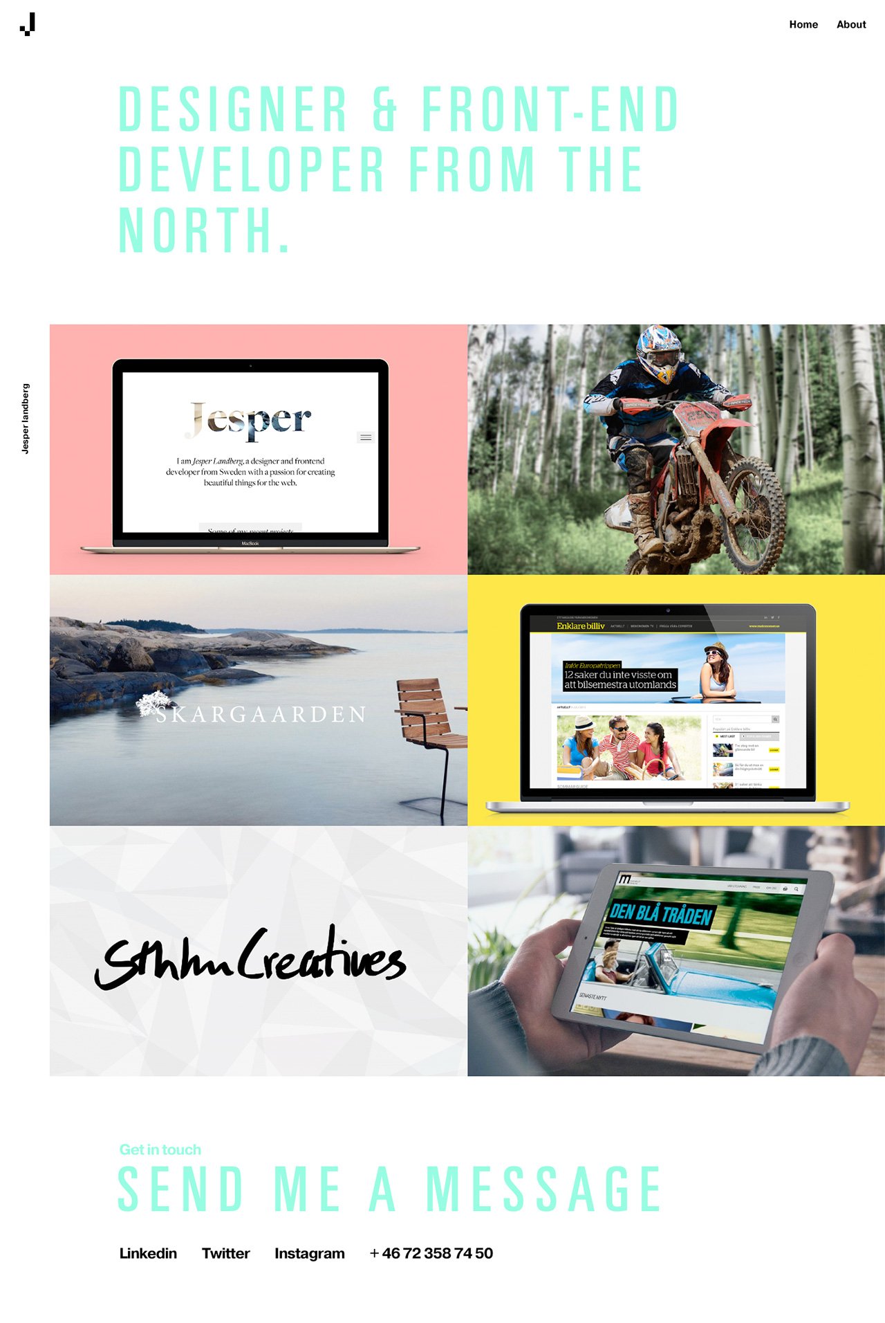 Jesper Landberg Website Screenshot