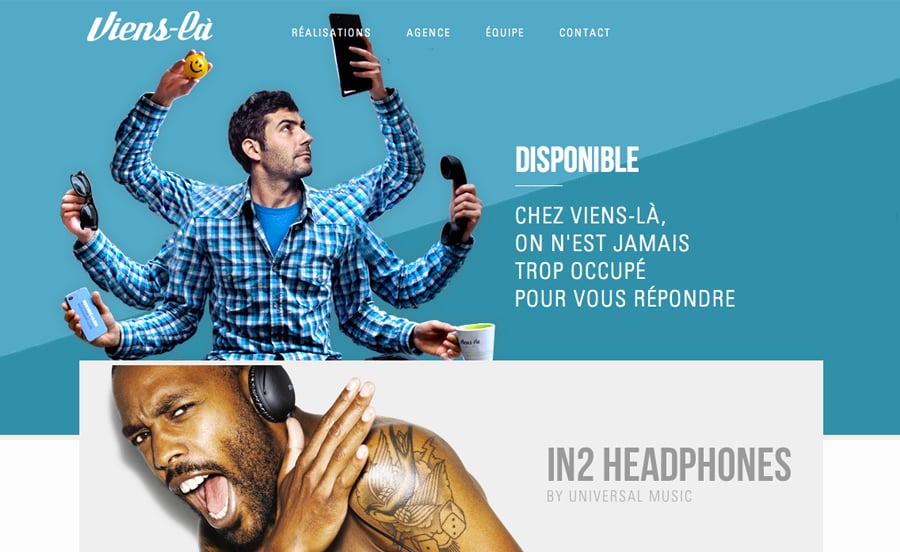 Viens-là Website Screenshot