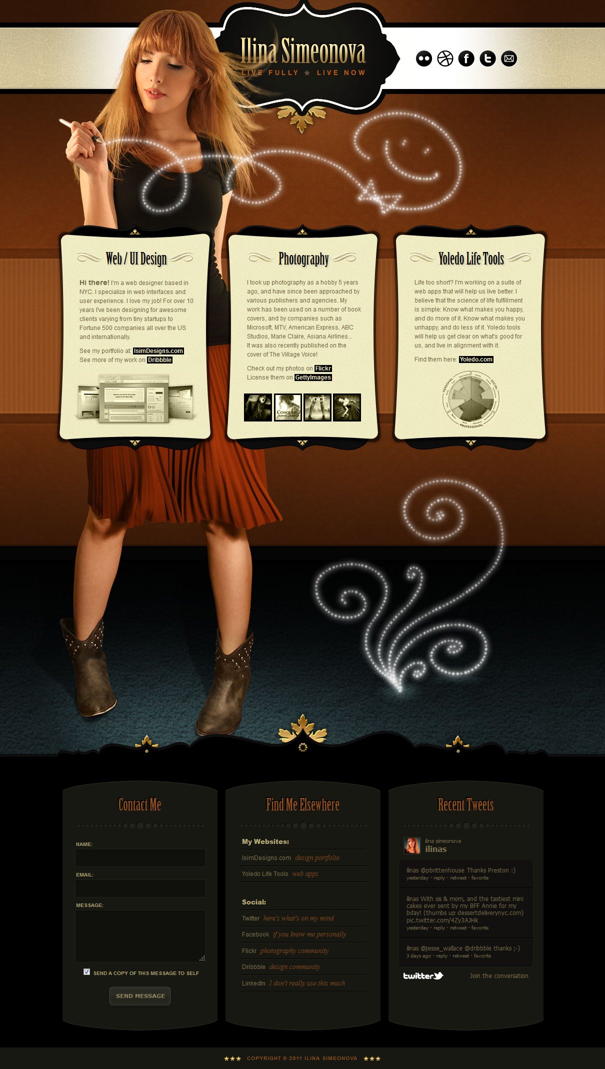 Ilina S. Website Screenshot