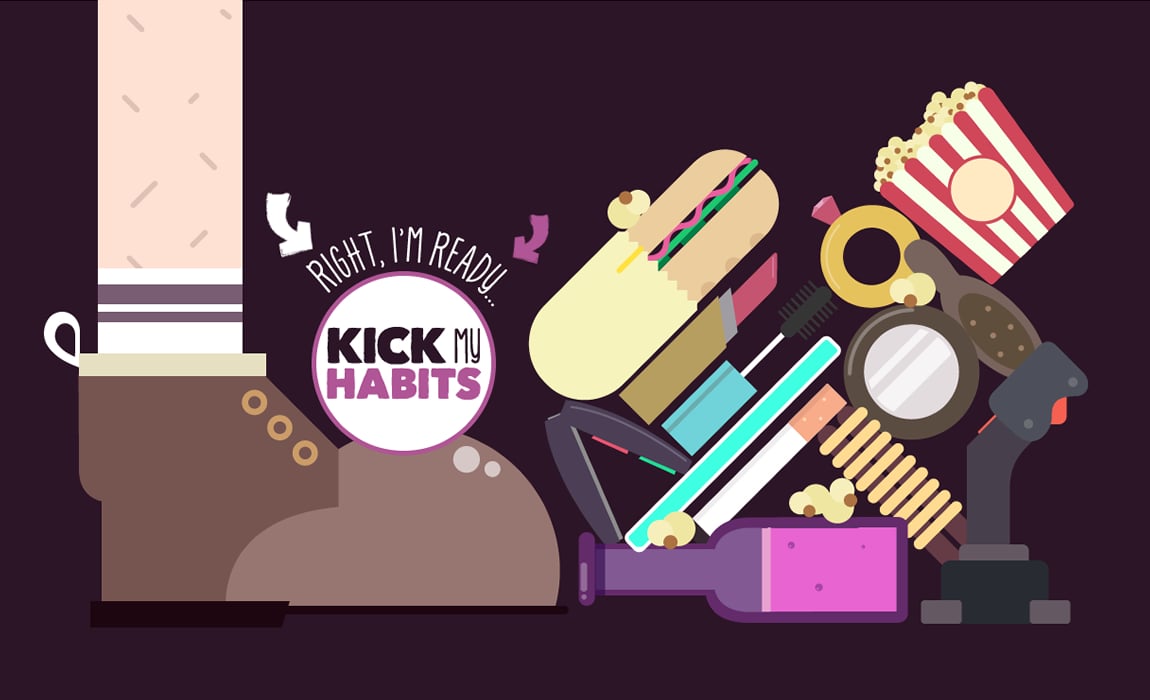 Kick My Habits Website Screenshot