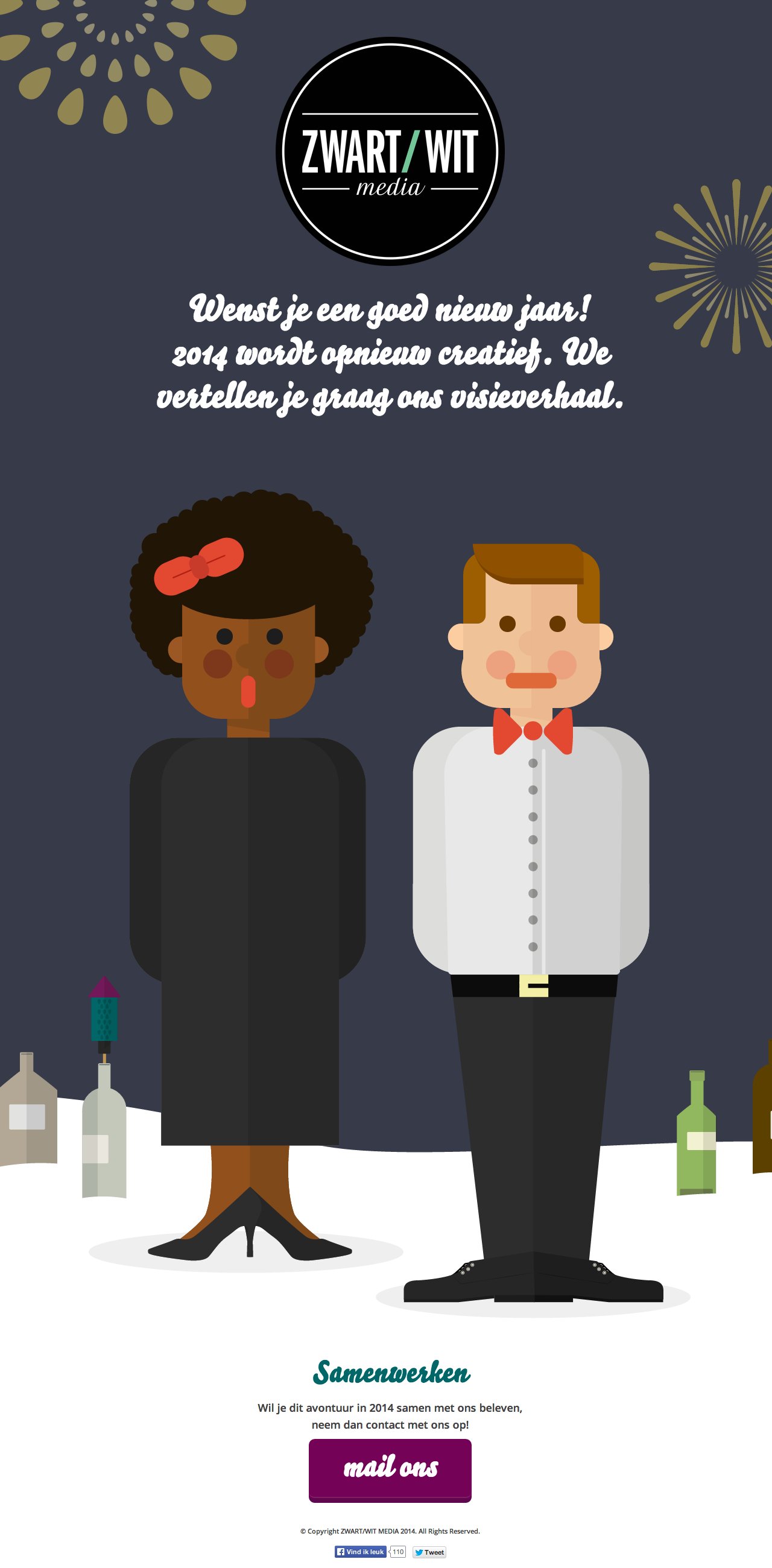 Zwart/Wit Media Vision Story 2014 Website Screenshot