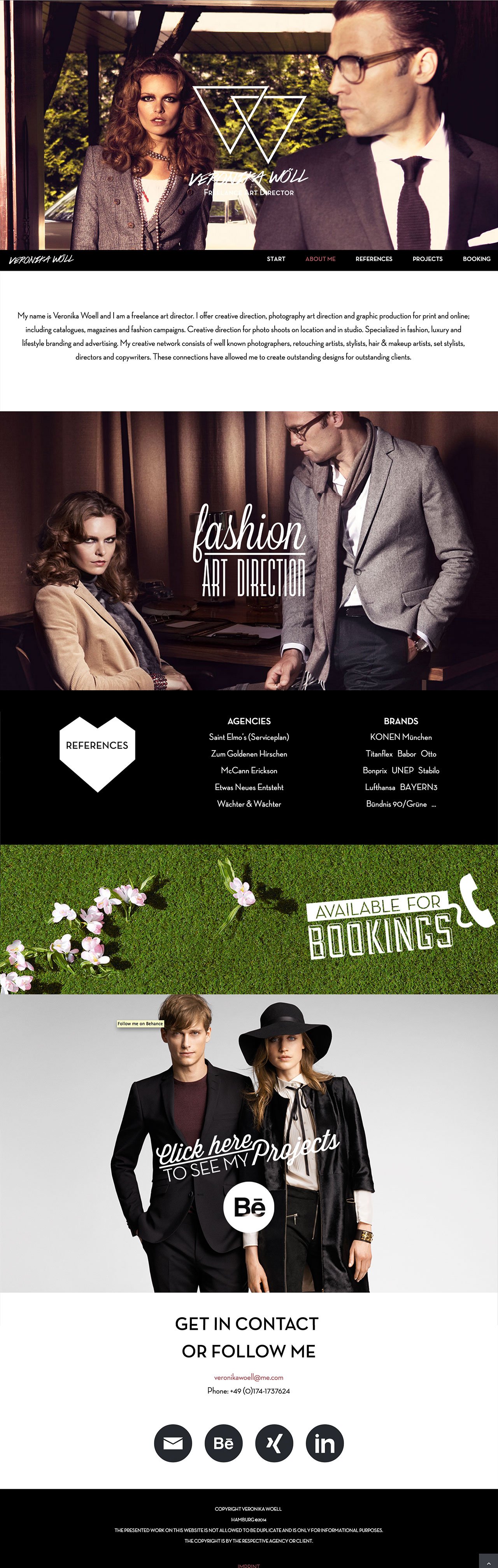 Veronika Woell Website Screenshot