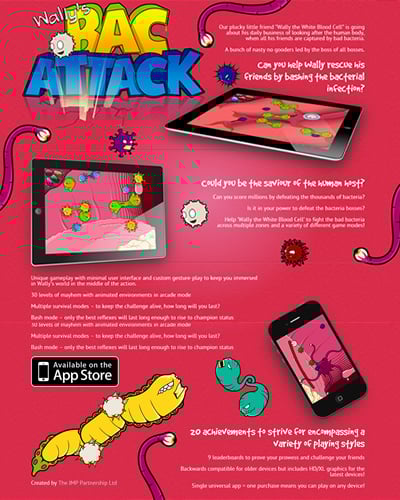 Wally’s Bac Attack Website Screenshot