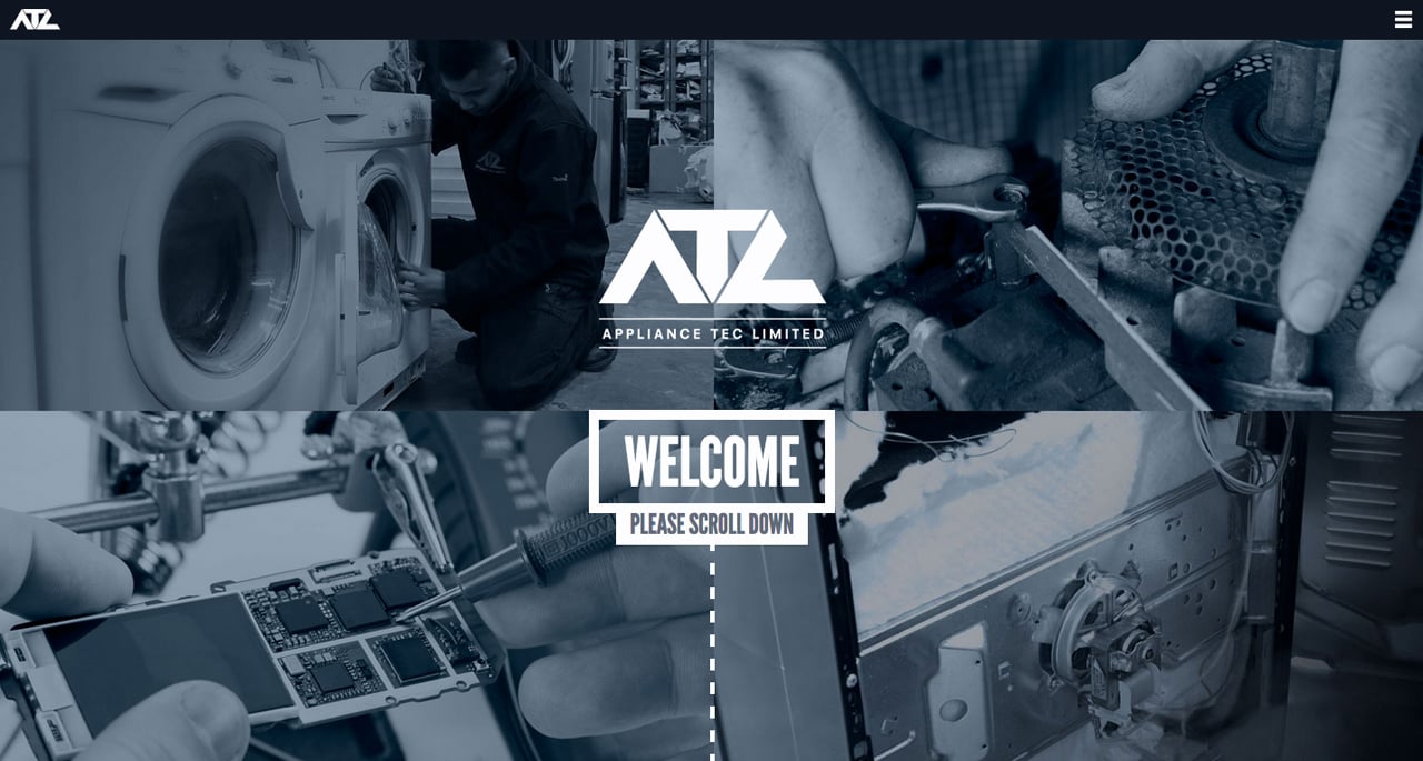 Appliance Tec Limited Website Screenshot