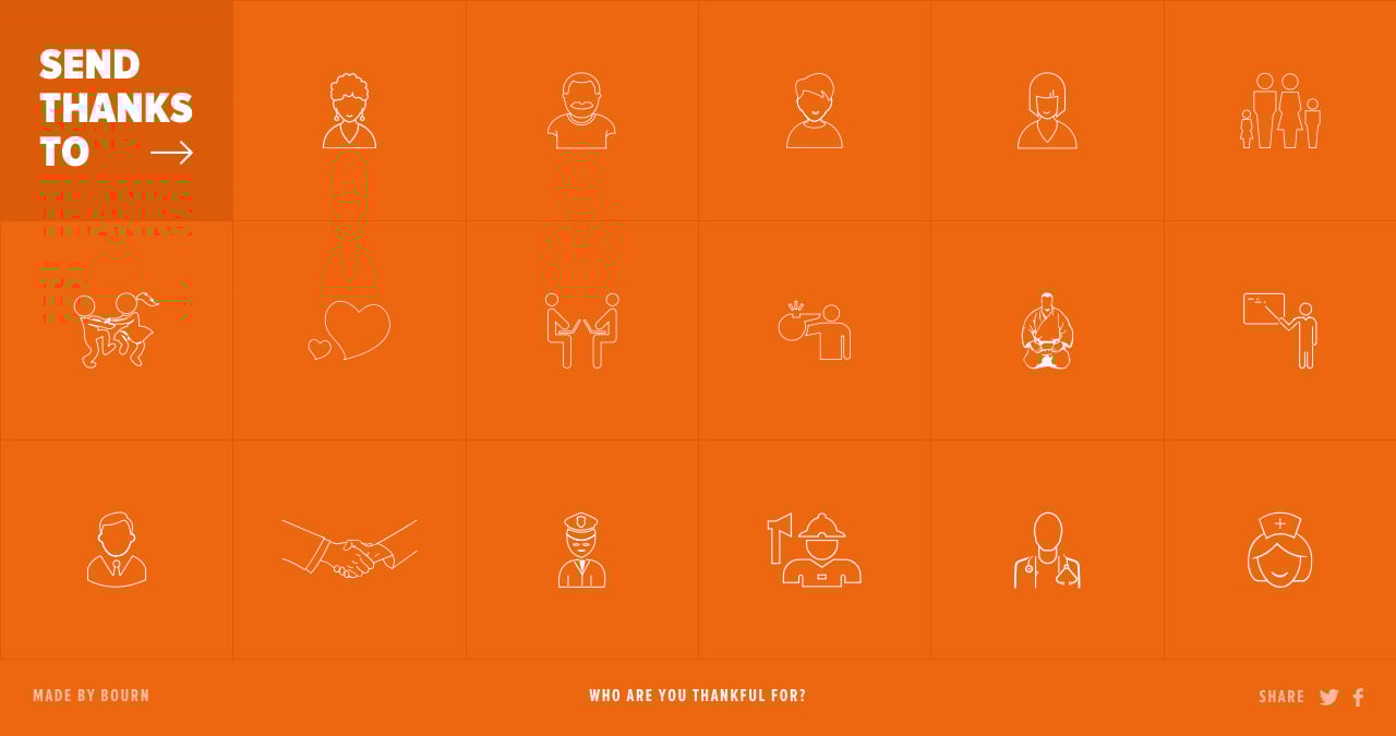 Send Thanks To Website Screenshot