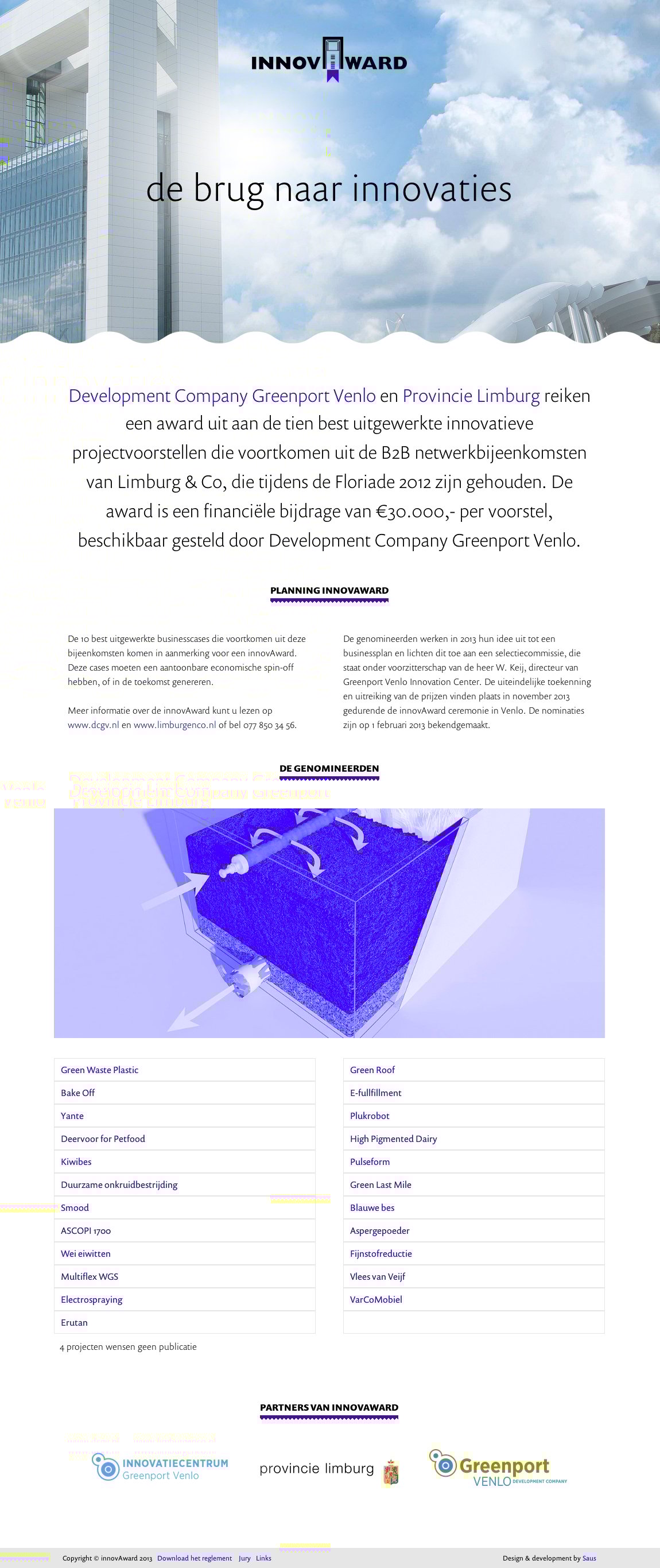 innovAward Website Screenshot