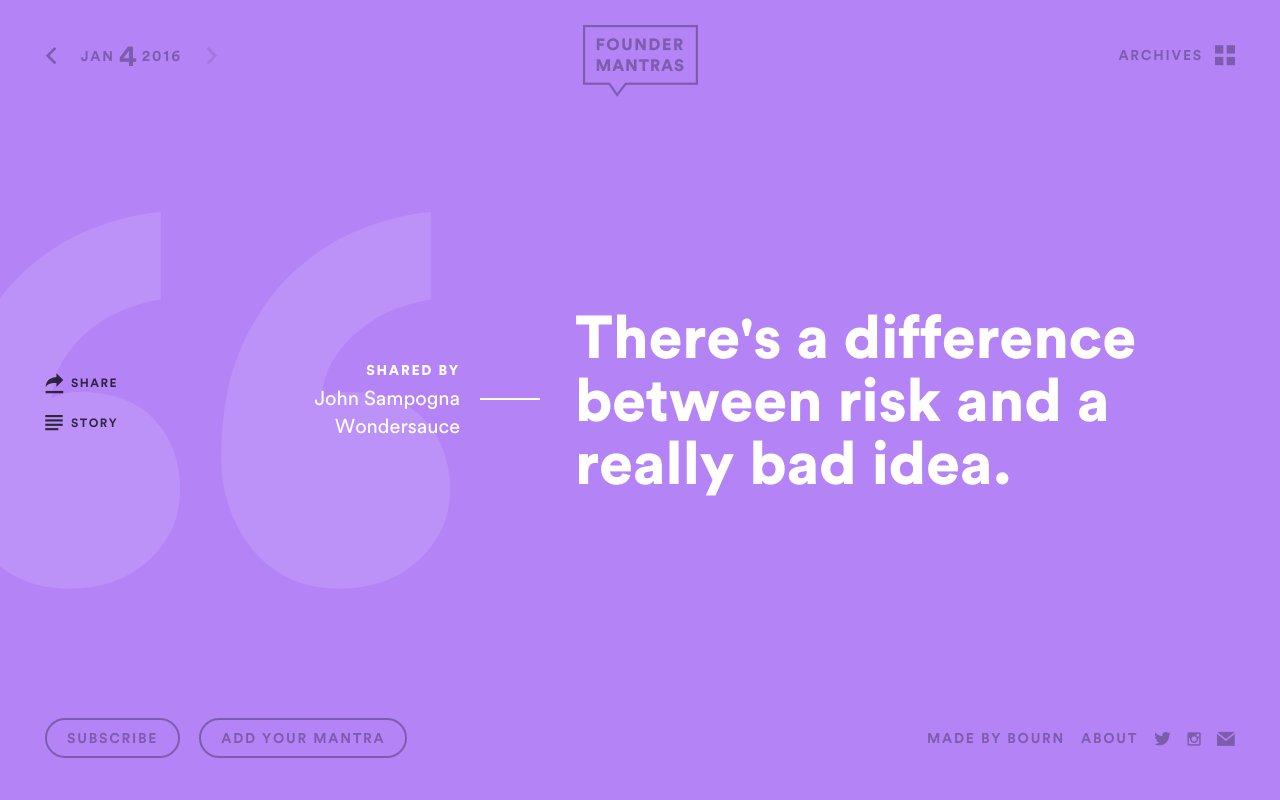 Founder Mantras Website Screenshot