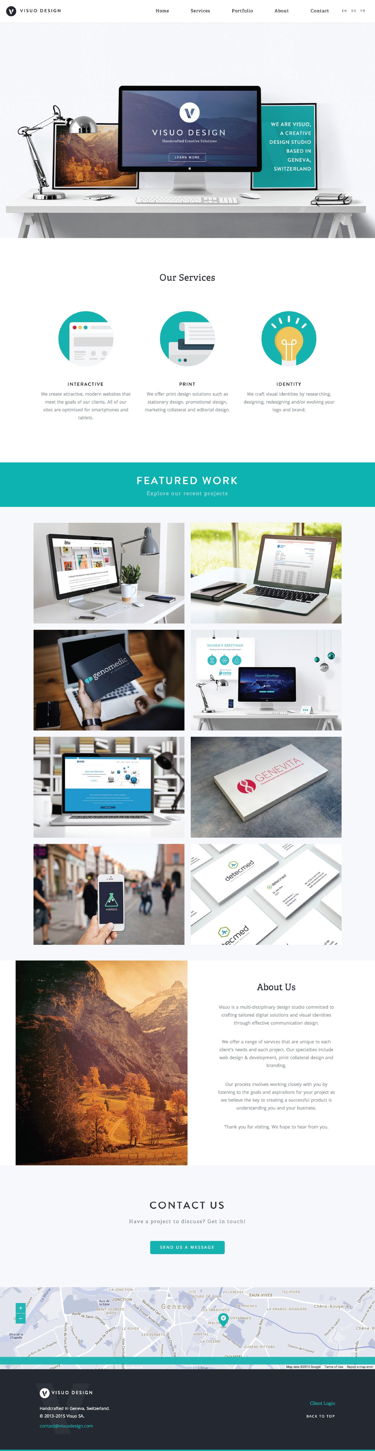 Visuo Design Website Screenshot