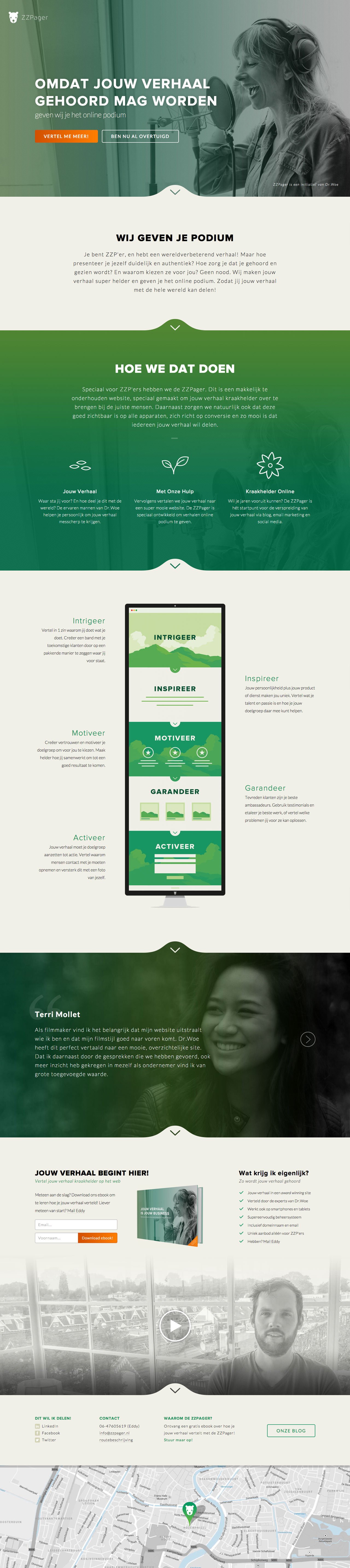 ZZPager Website Screenshot