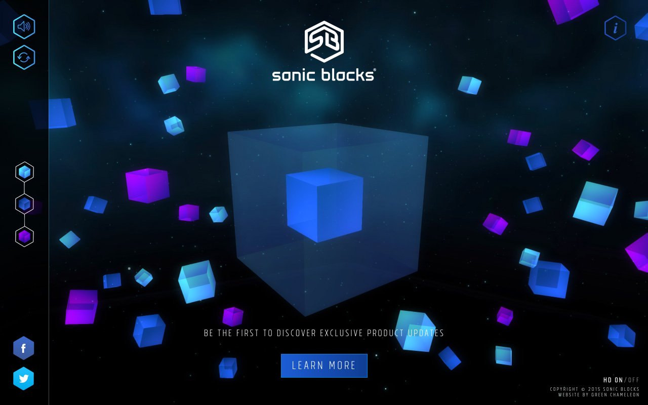 Sonic Blocks Website Screenshot