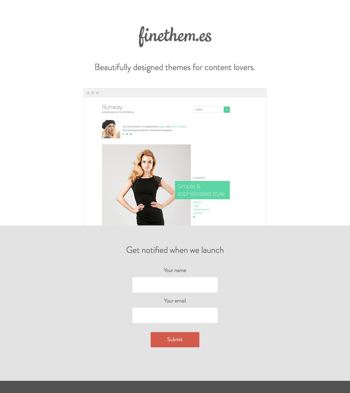 FineThem.es Website Screenshot
