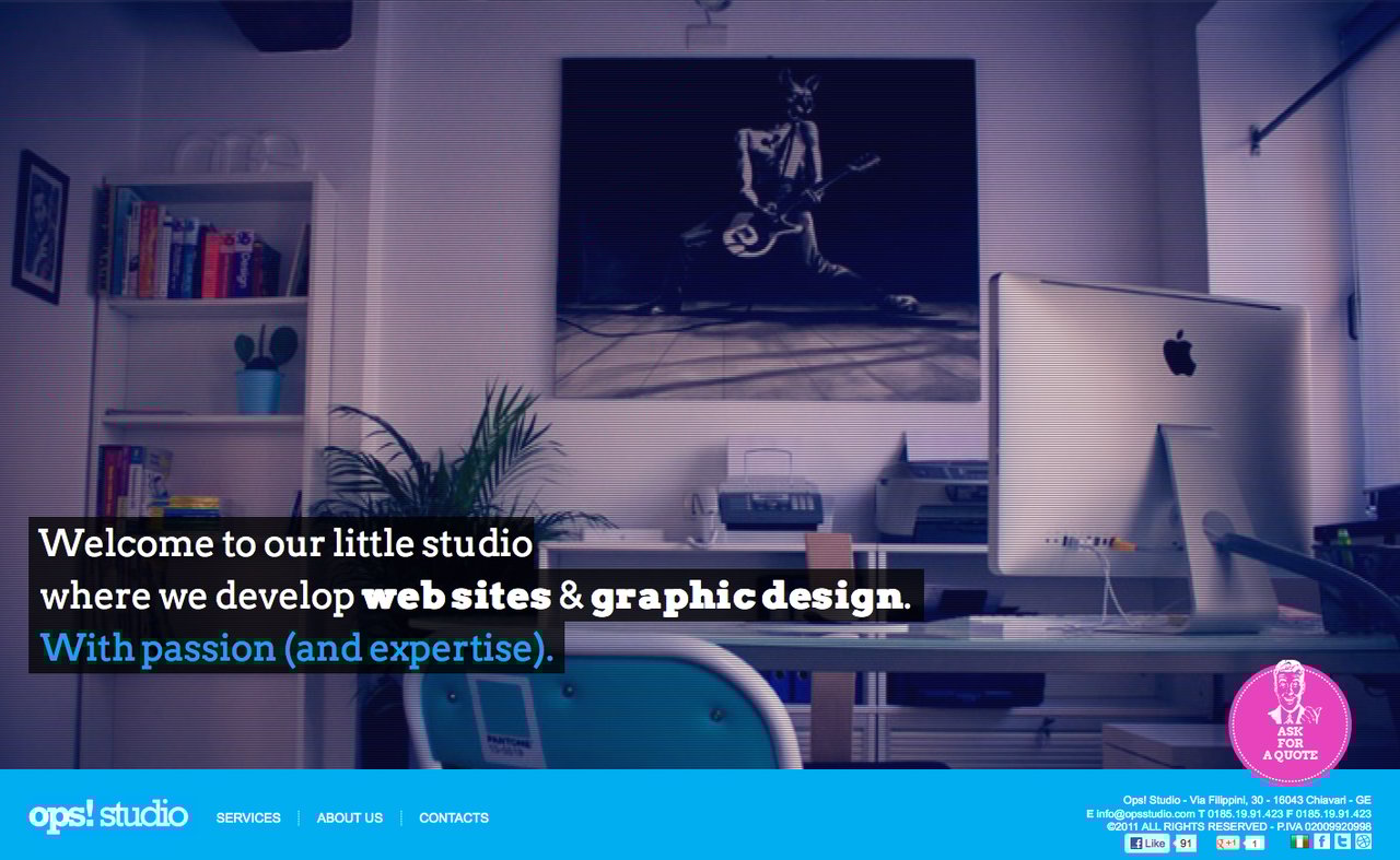 Ops! Studio Website Screenshot