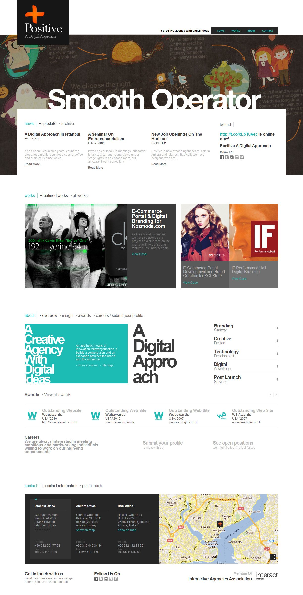 Positive – A Digital Approach Website Screenshot