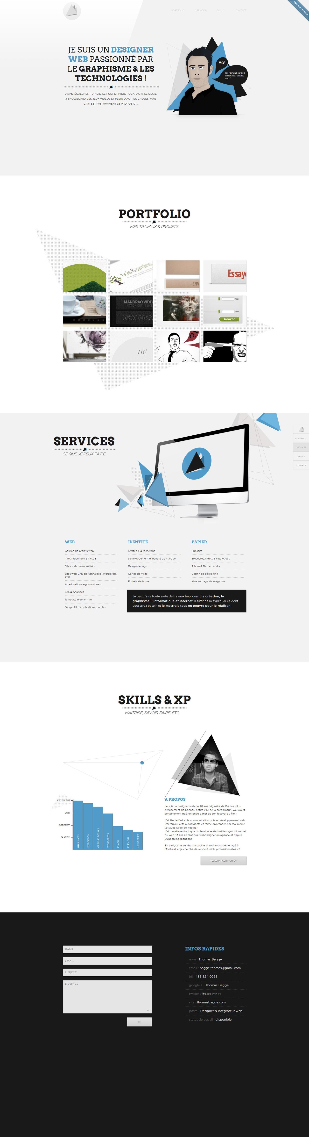 Thomas Bagge Website Screenshot