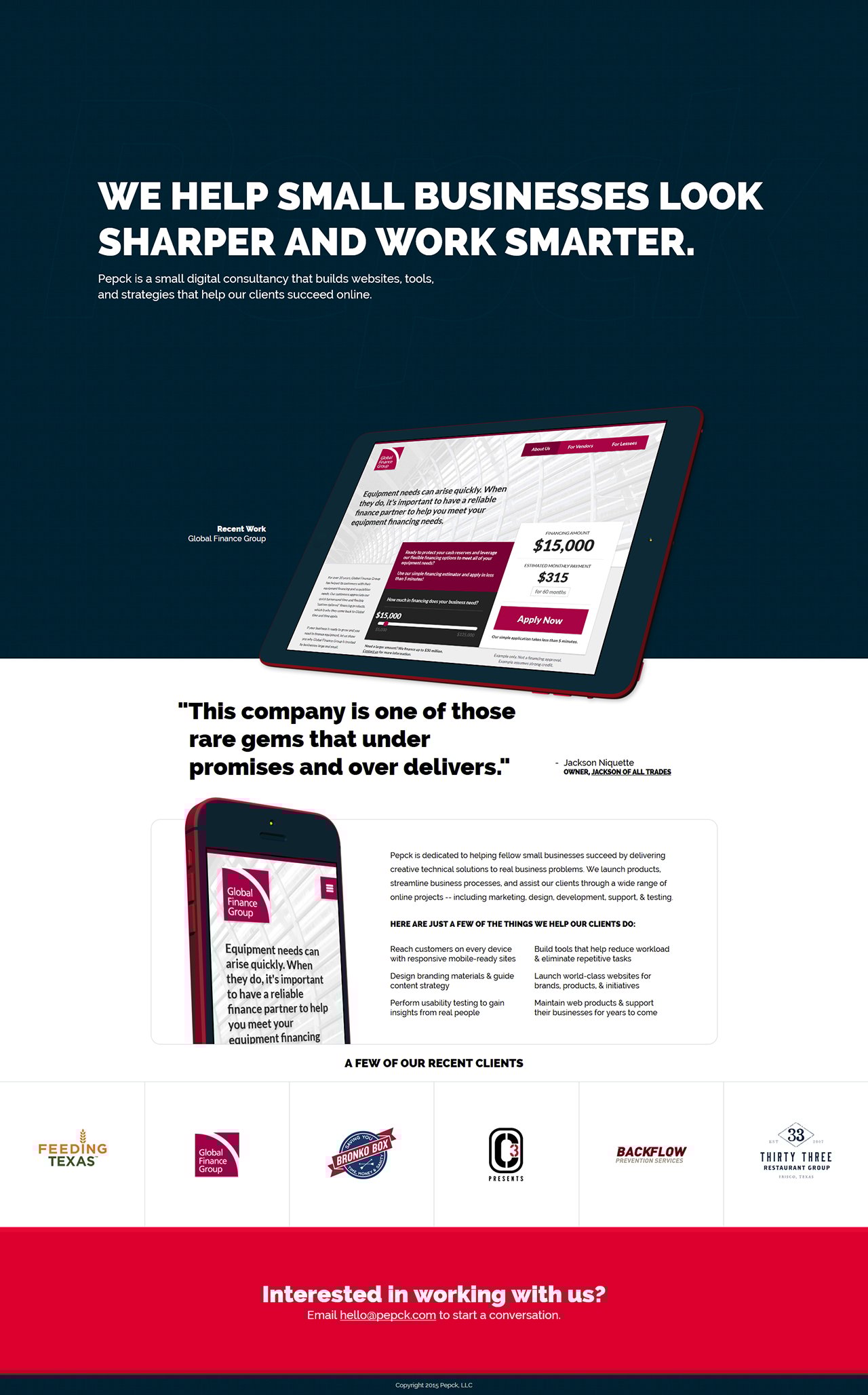 Pepck Website Screenshot