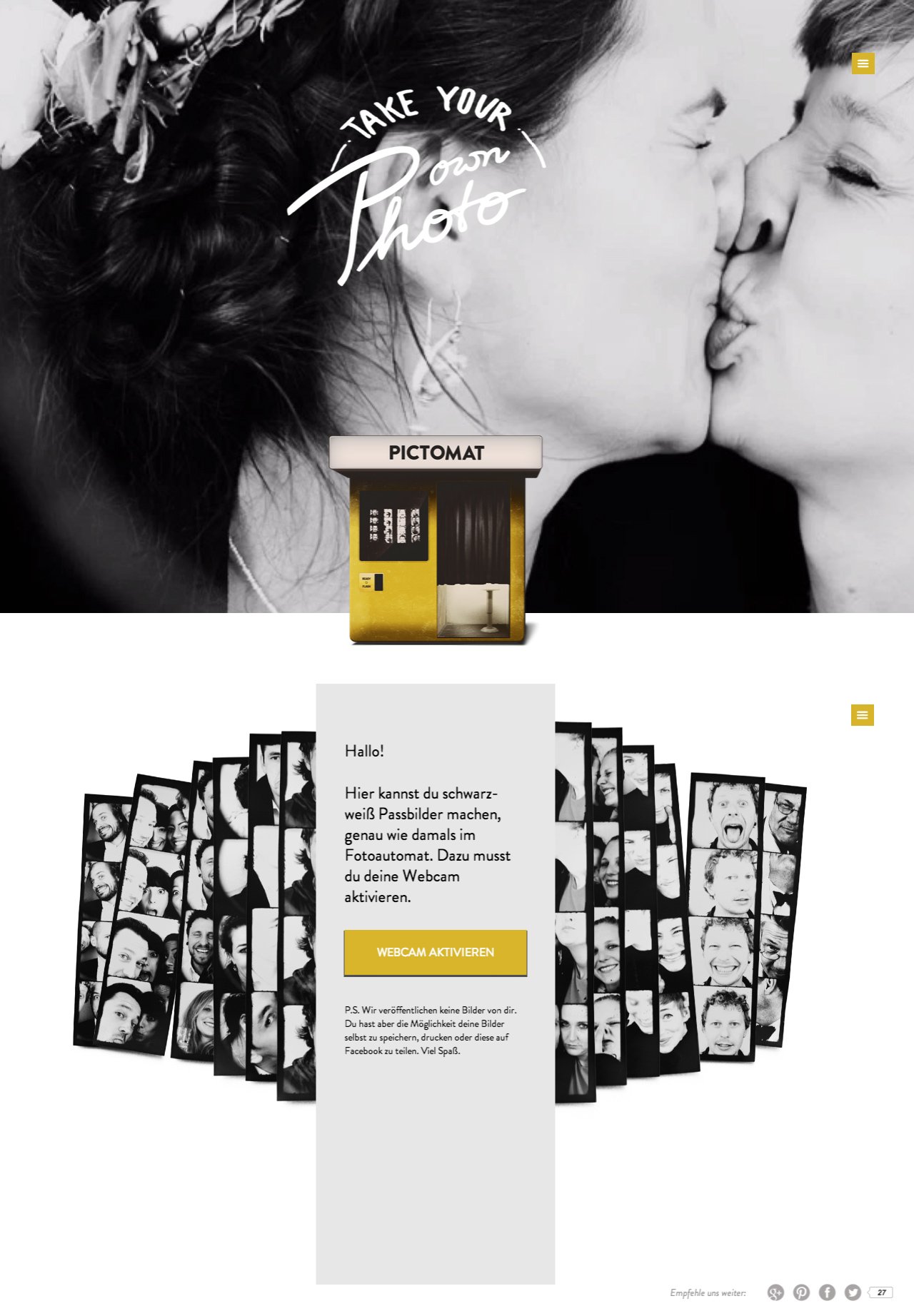 PICTOMAT Website Screenshot