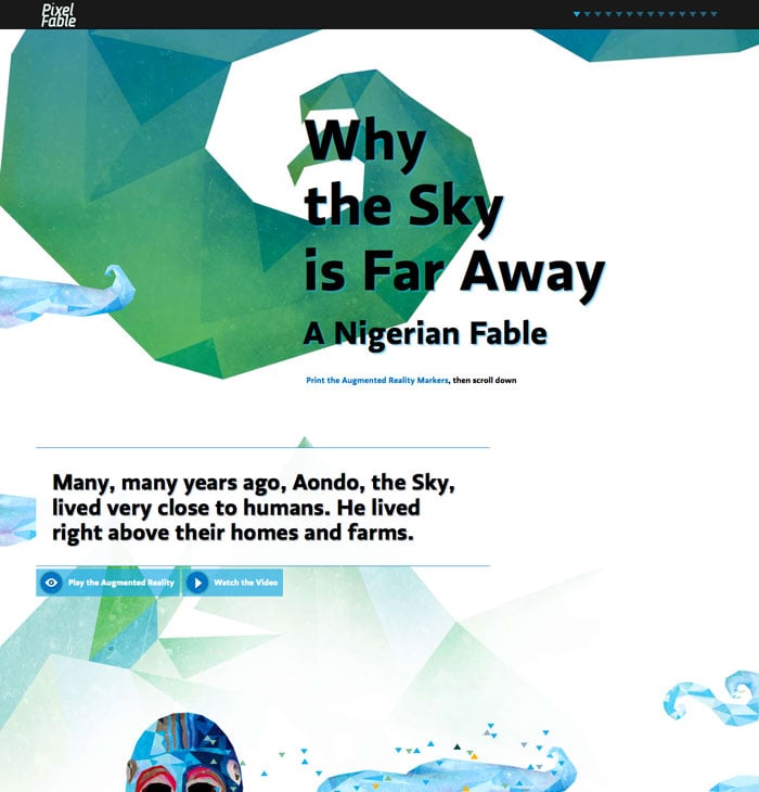 Pixel Fable Website Screenshot