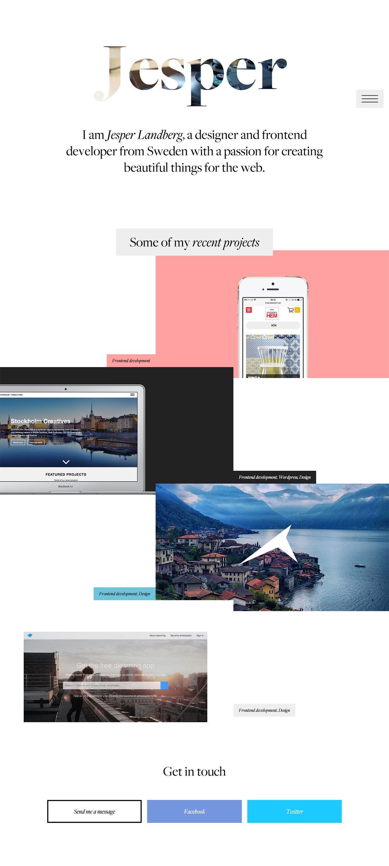 Jesper Landberg Website Screenshot