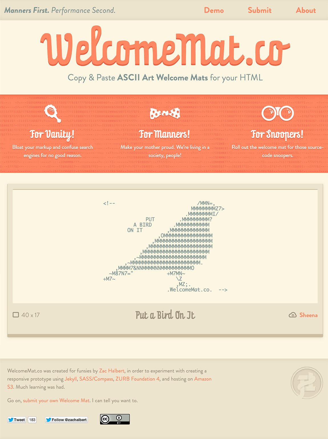 WelcomeMat.co Website Screenshot