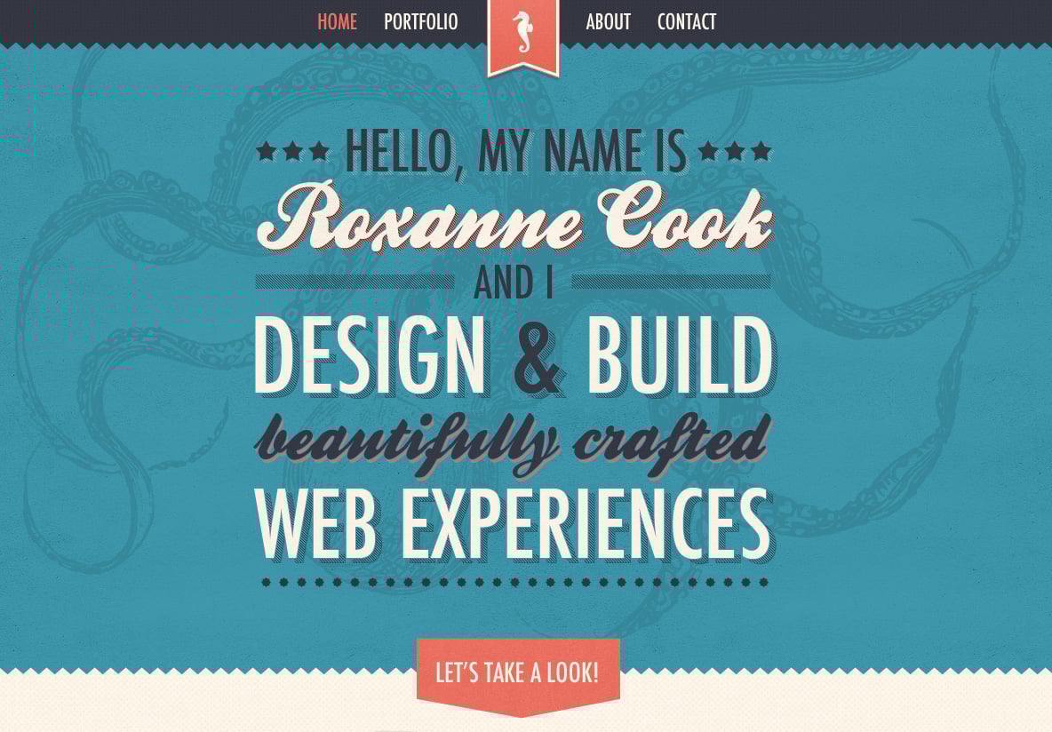 Roxanne Cook Website Screenshot