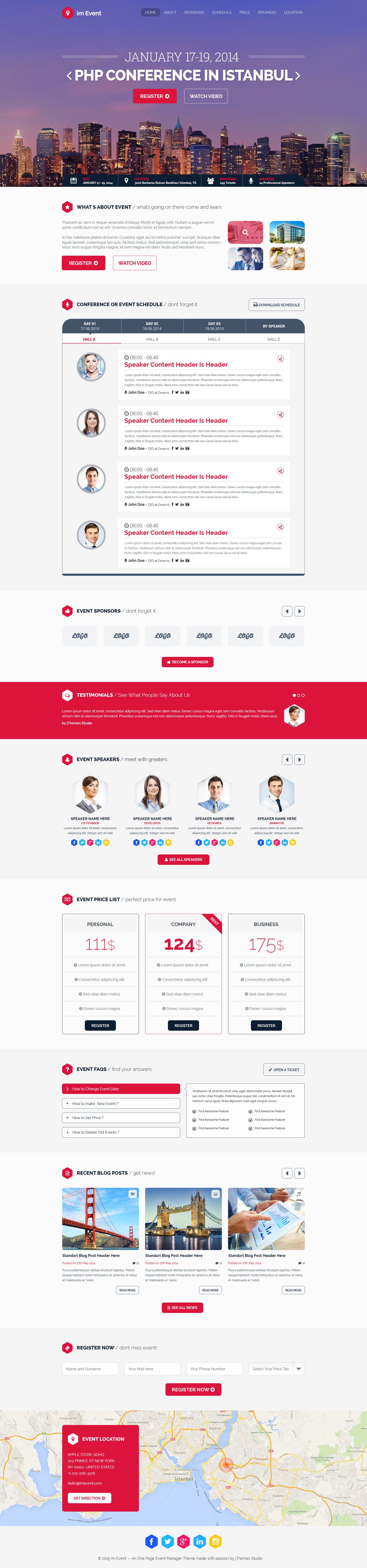 im Event Website Screenshot