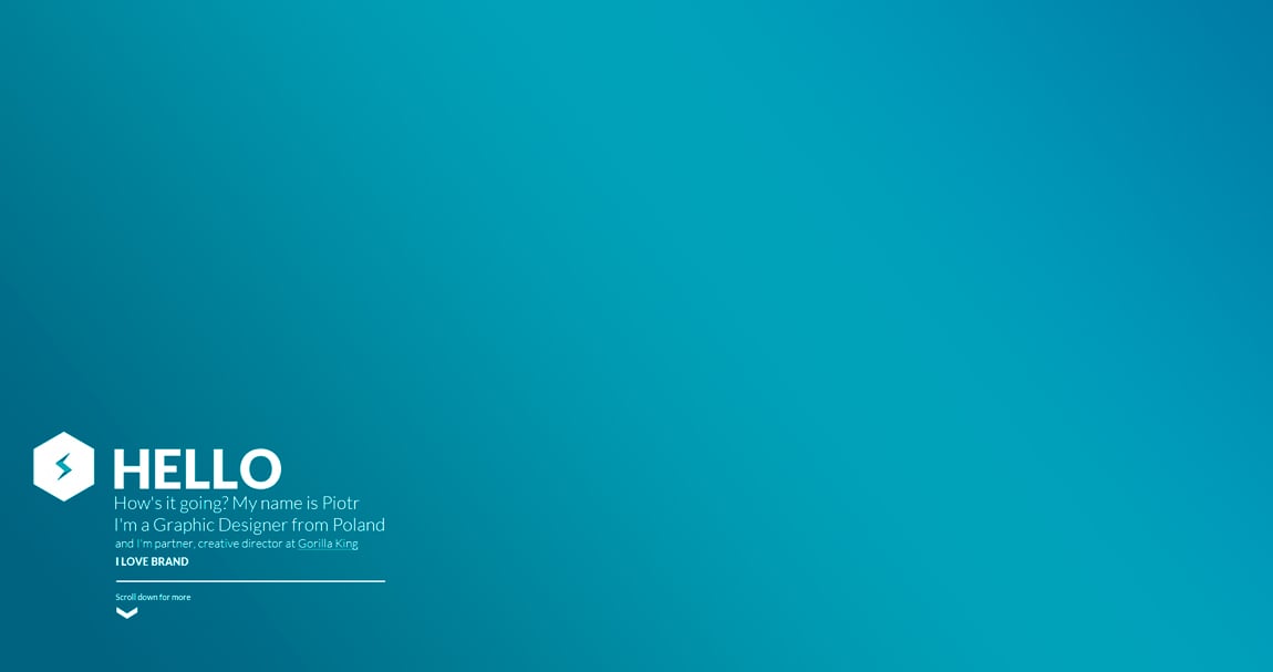 Piotr Slodyczko Website Screenshot