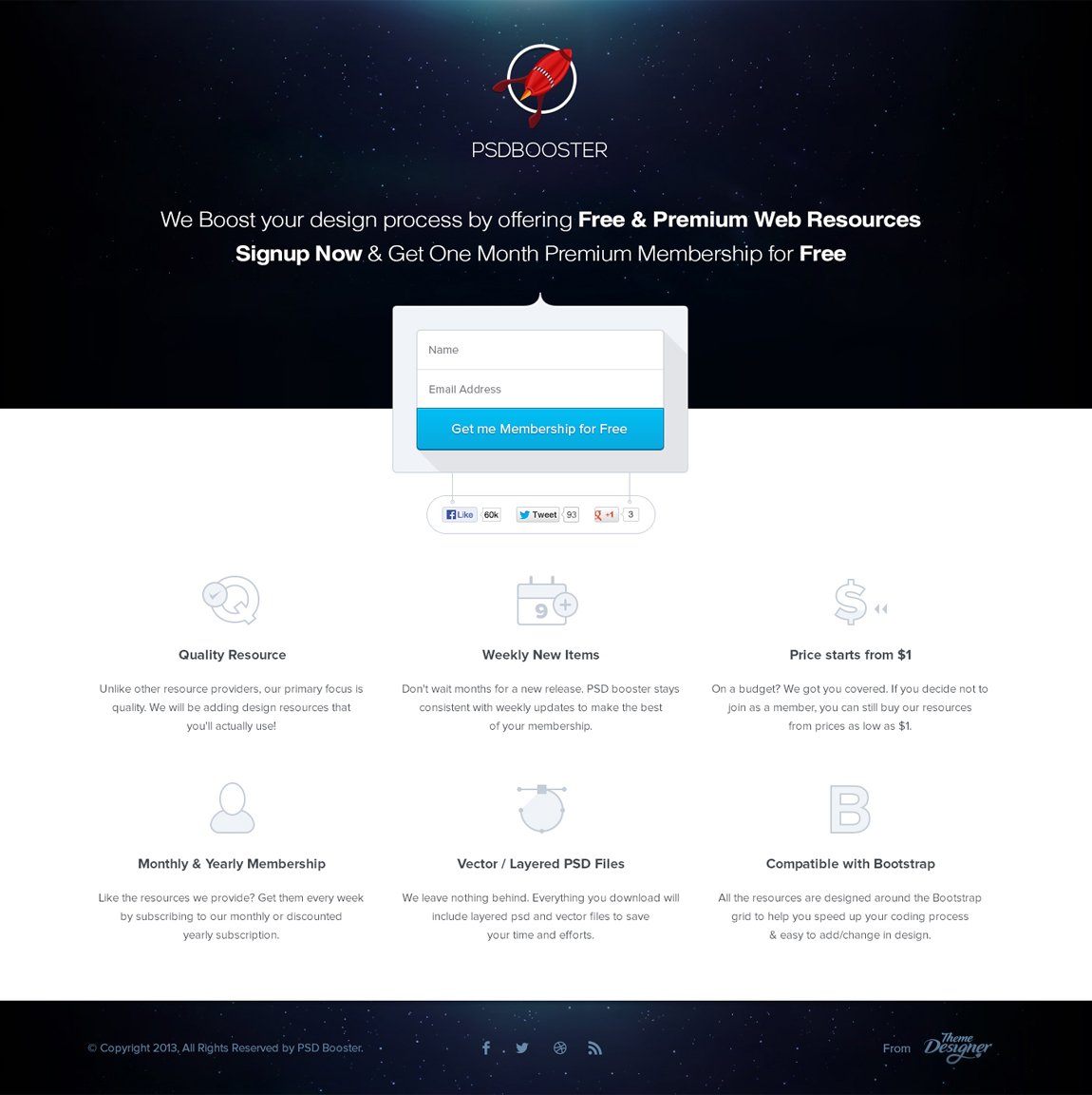 PSD Booster Website Screenshot