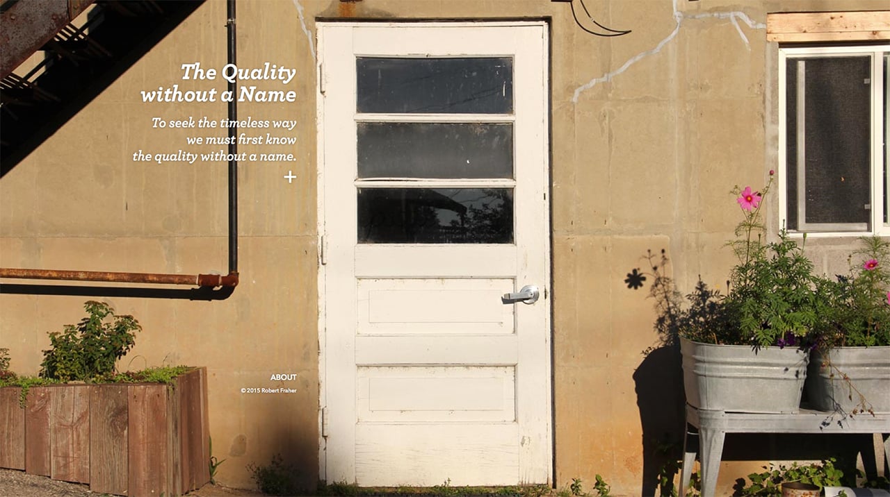 The Quality Without A Name Website Screenshot