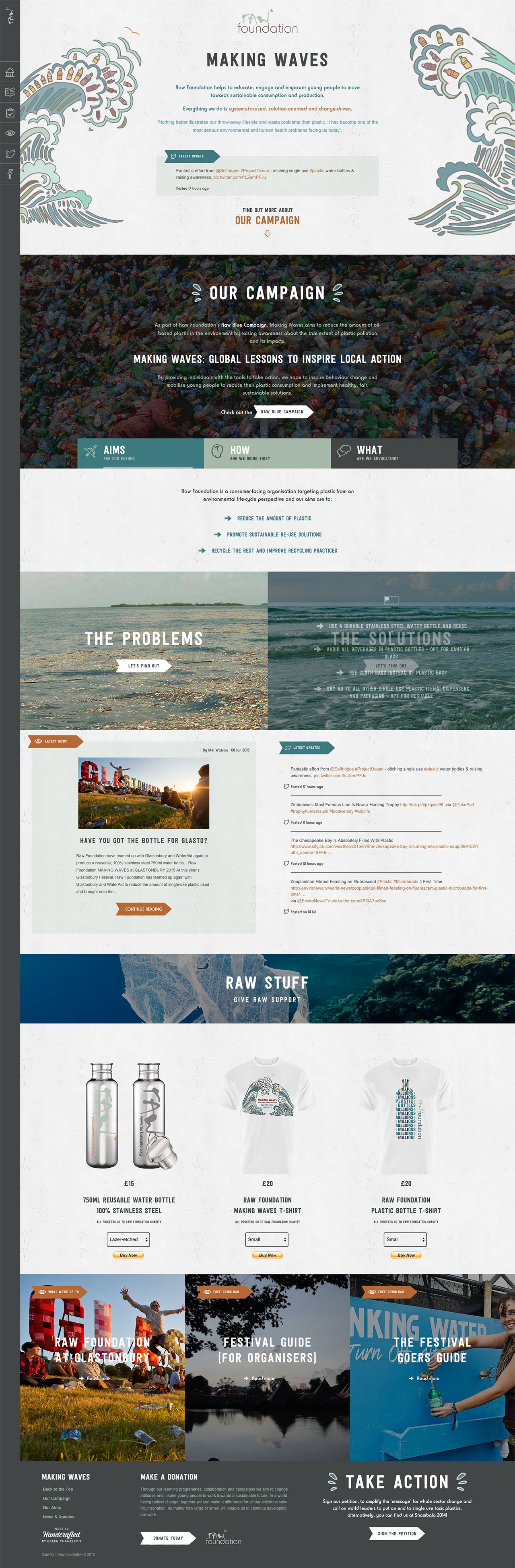 RAW Foundation Website Screenshot