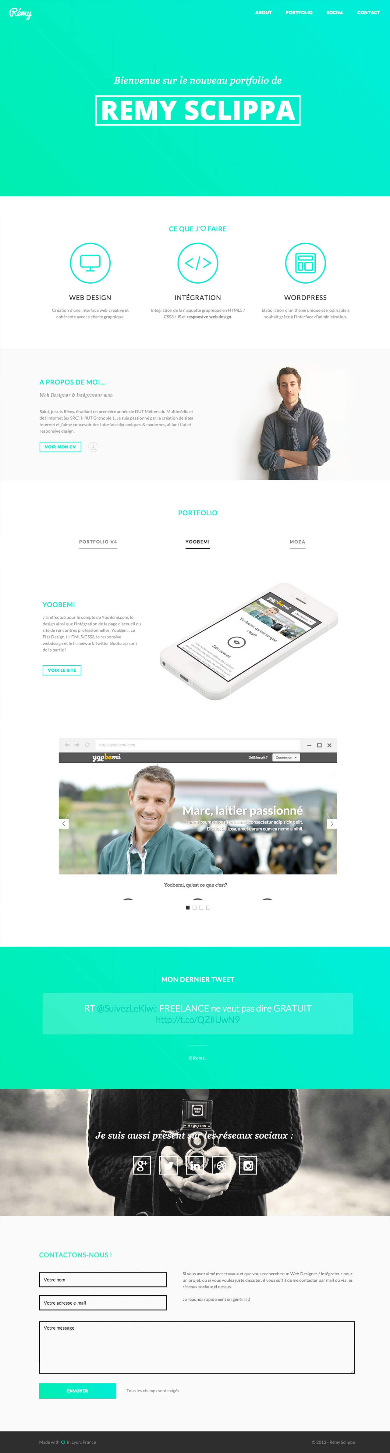 Rémy Sclippa Website Screenshot