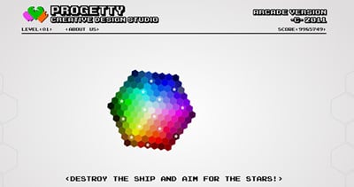 Progetty Studio Arcade Version Website Screenshot