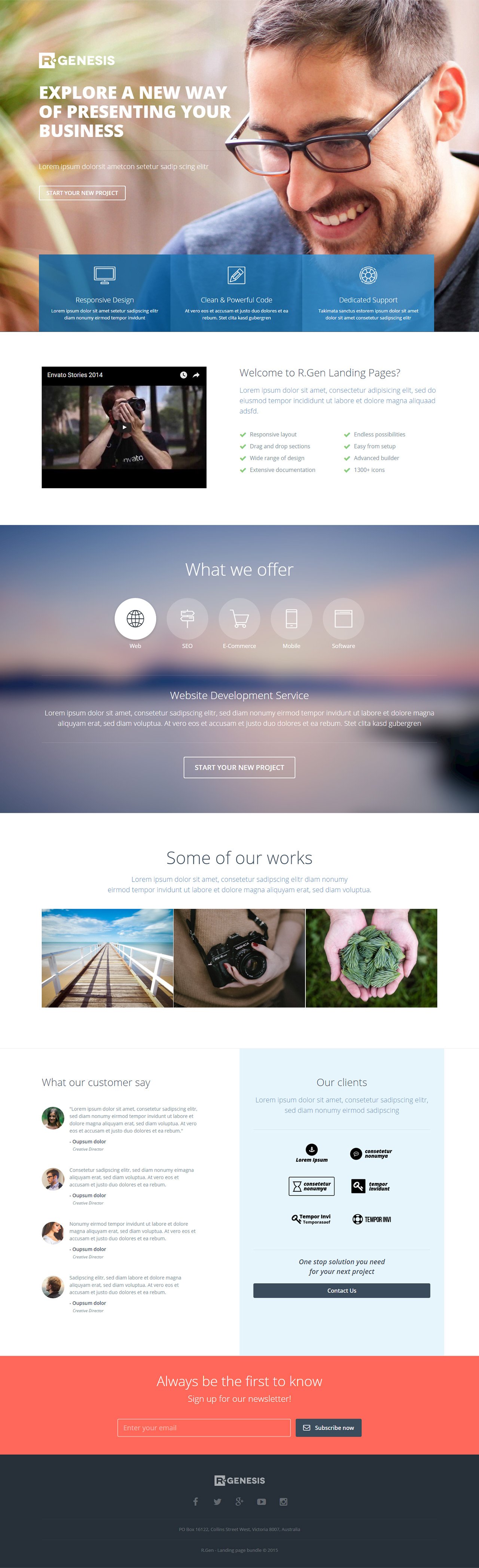 R.Gen Website Screenshot