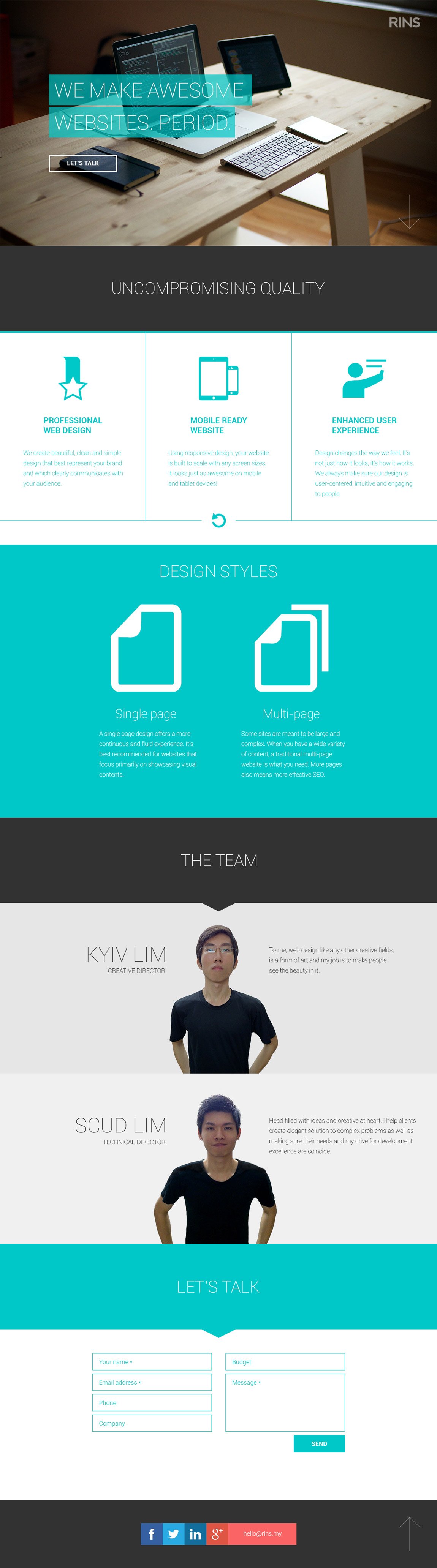 RINS Website Screenshot