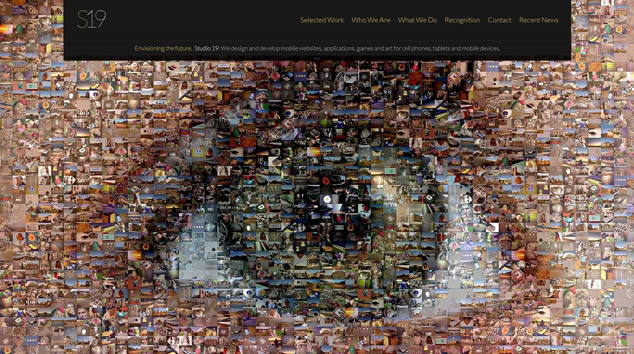 Studio 19 Website Screenshot