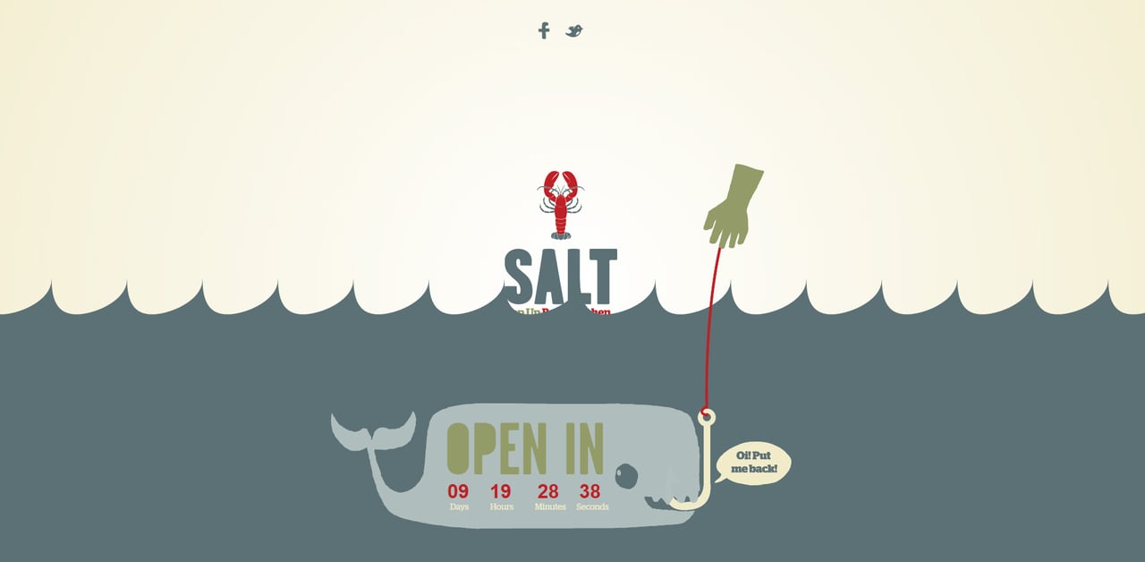 Salt Pop Up Bar Website Screenshot