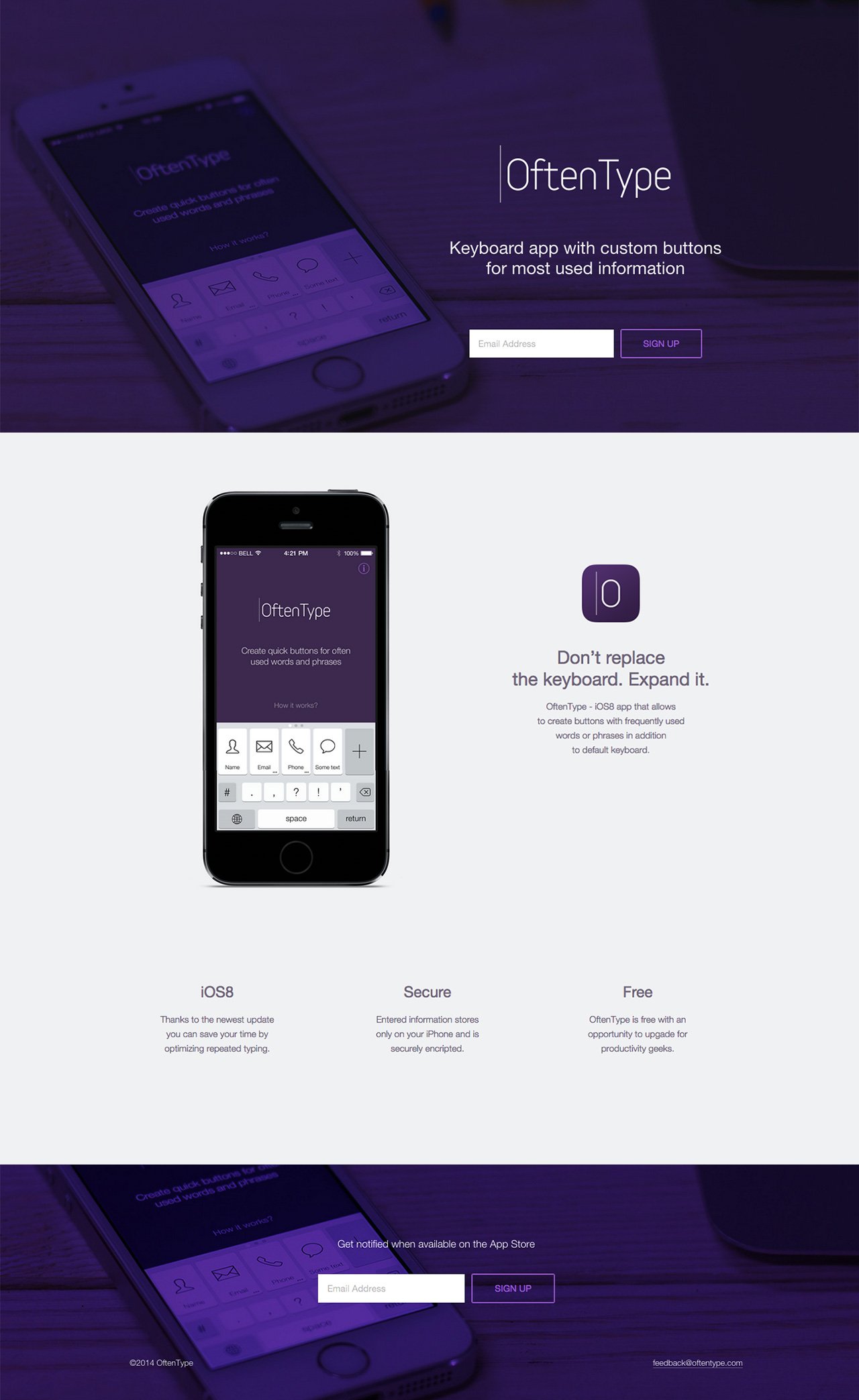 OftenType Website Screenshot