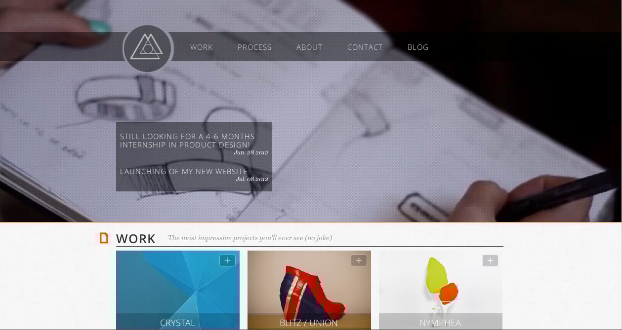 Marie Lambert Portfolio Website Screenshot