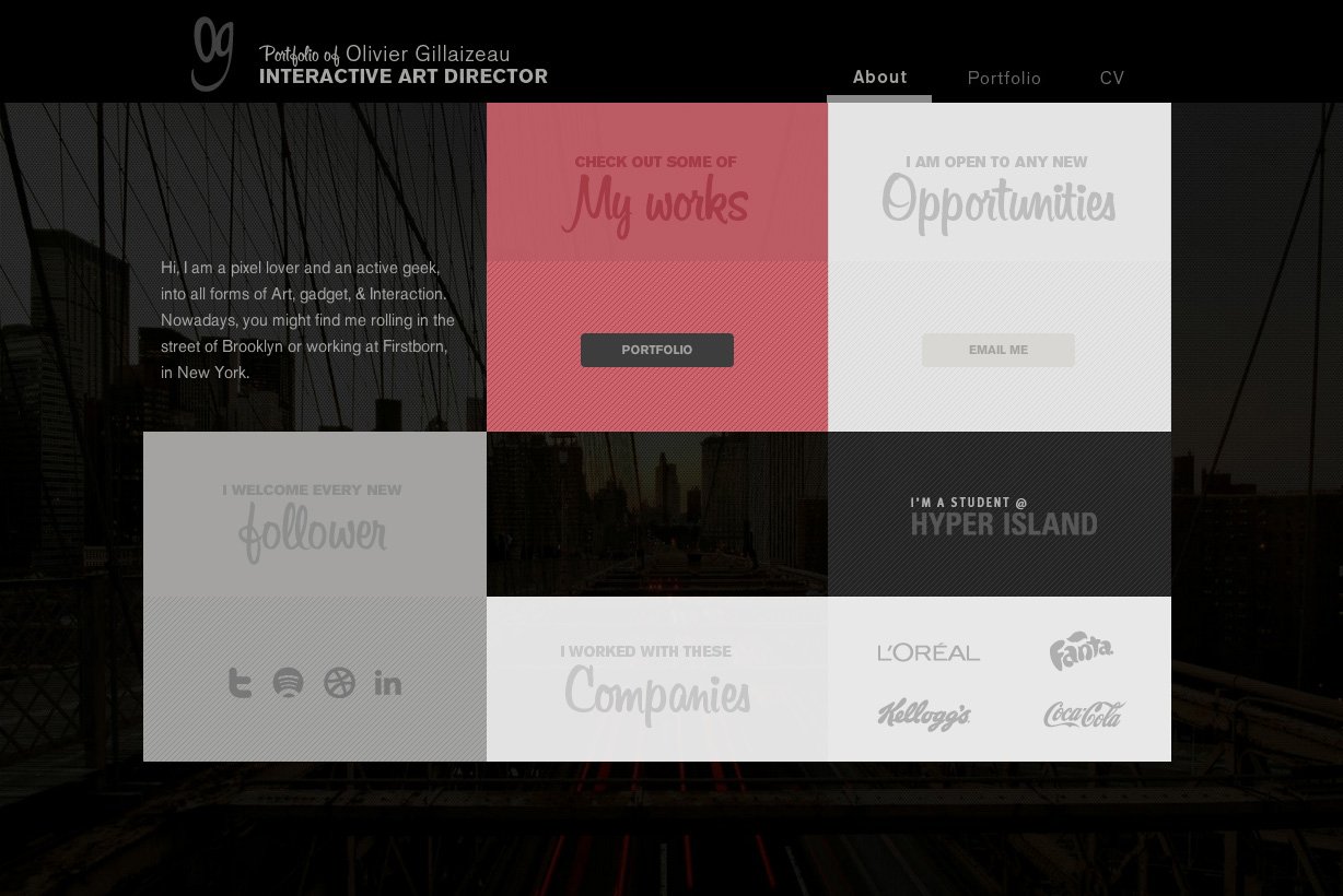 Olivier Gillaizeau Website Screenshot