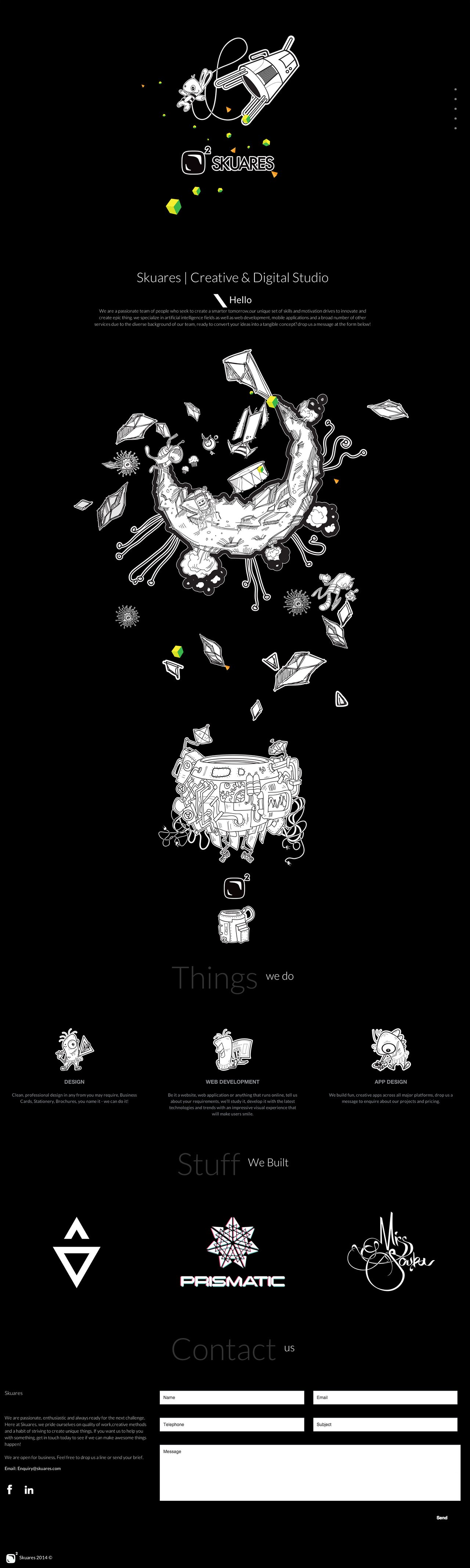 Skuares Website Screenshot