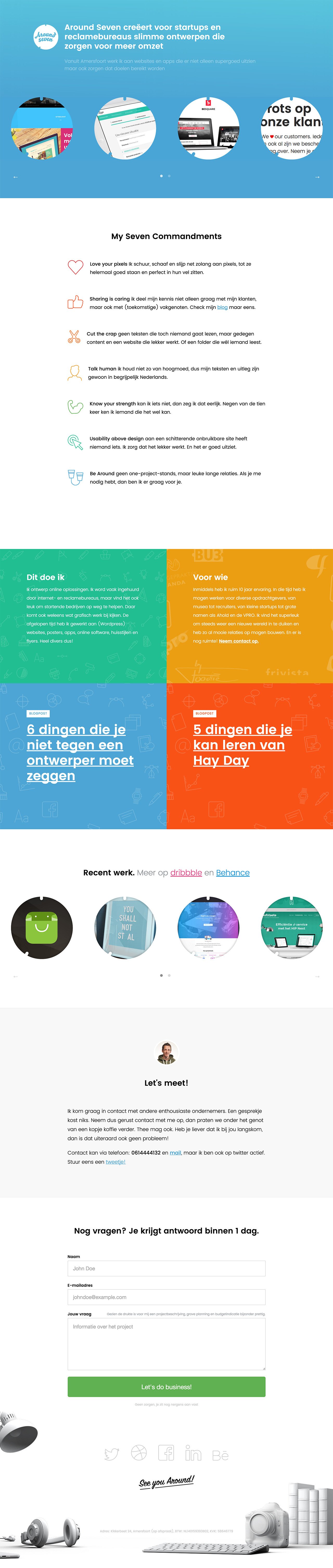 Around Seven Website Screenshot