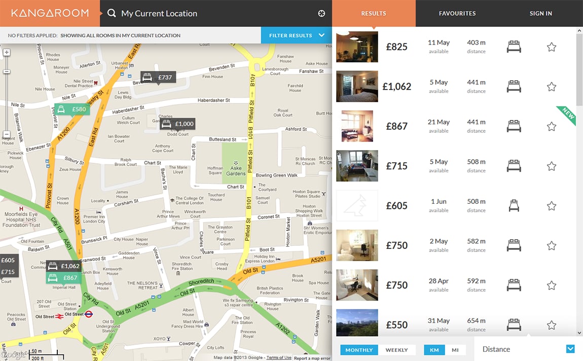 Kangaroom Website Screenshot