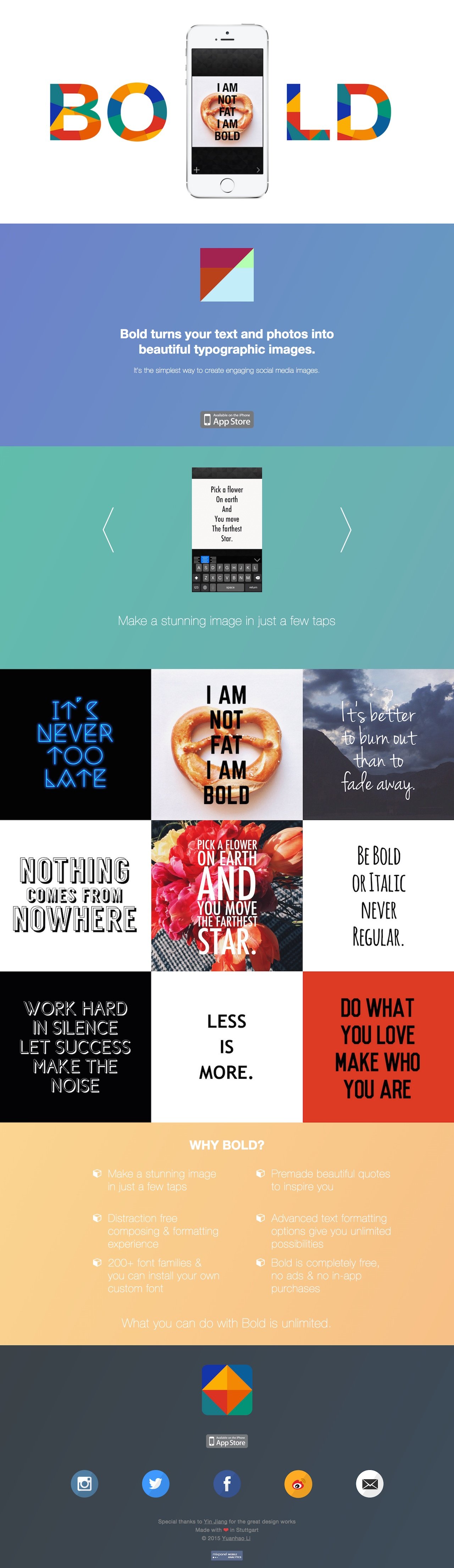 Bold Website Screenshot