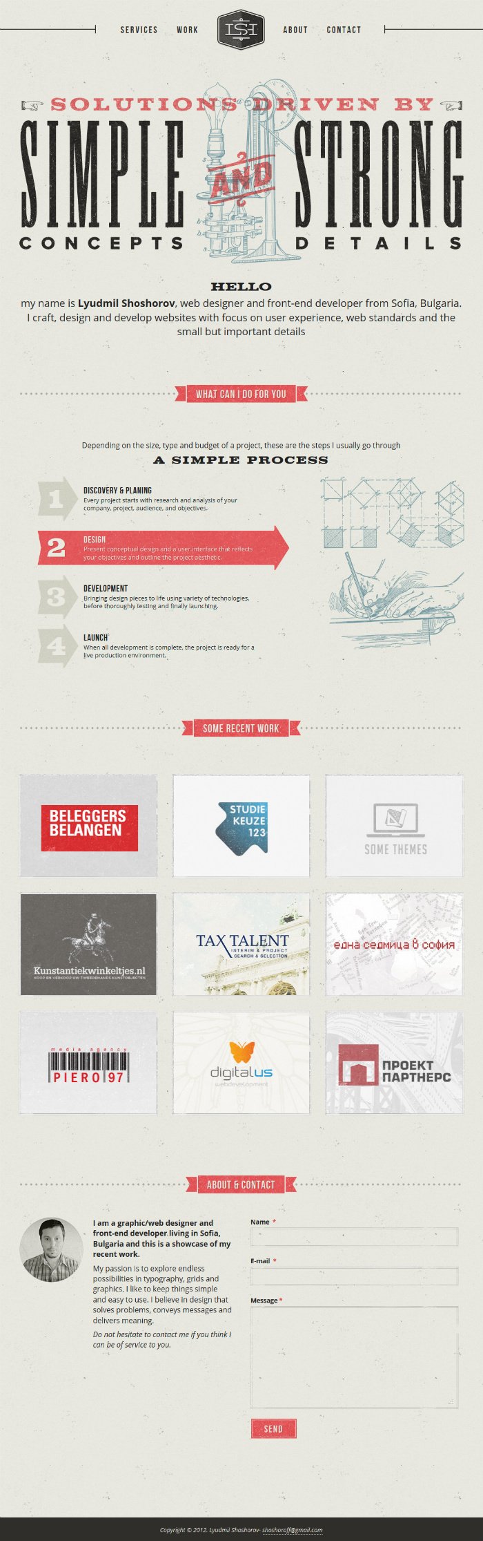 Lyudmil Shoshorov Website Screenshot